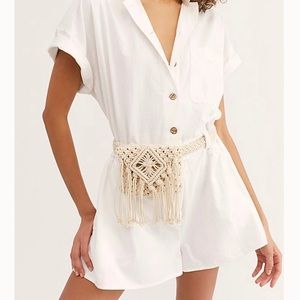 Free People Crotchet Belt Bag